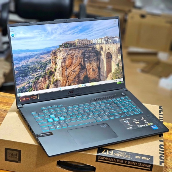 Ordinateur portable PC Asus TUF FX507VV-WS74 Cori7-13620H 16GB 1TB SSD 15.6" FHD 144Hz IPS Win11 RTX 4060 8GB Mecha Grey Backlit RGB Benin|Cotonou..Prix : 980.000FCFA